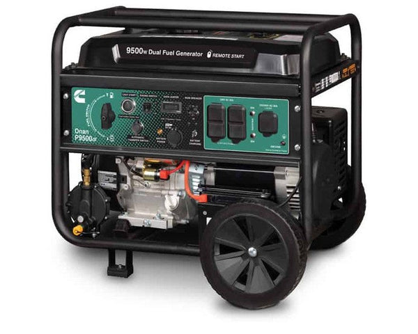 Cummins Onan 9500 Watt Dual Fuel Remote Electric Start Portable Generator | P9500df