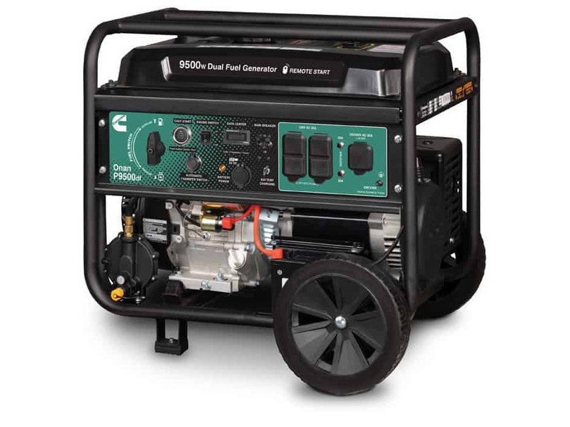 Cummins Onan 9500 Watt Dual Fuel Remote Electric Start Portable Generator | P9500df