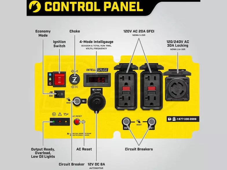 Champion 100520 - 7000 Watt Digital Hybrid Open-Frame Electric Start Inverter Generator w/ Quiet Technology (CARB)